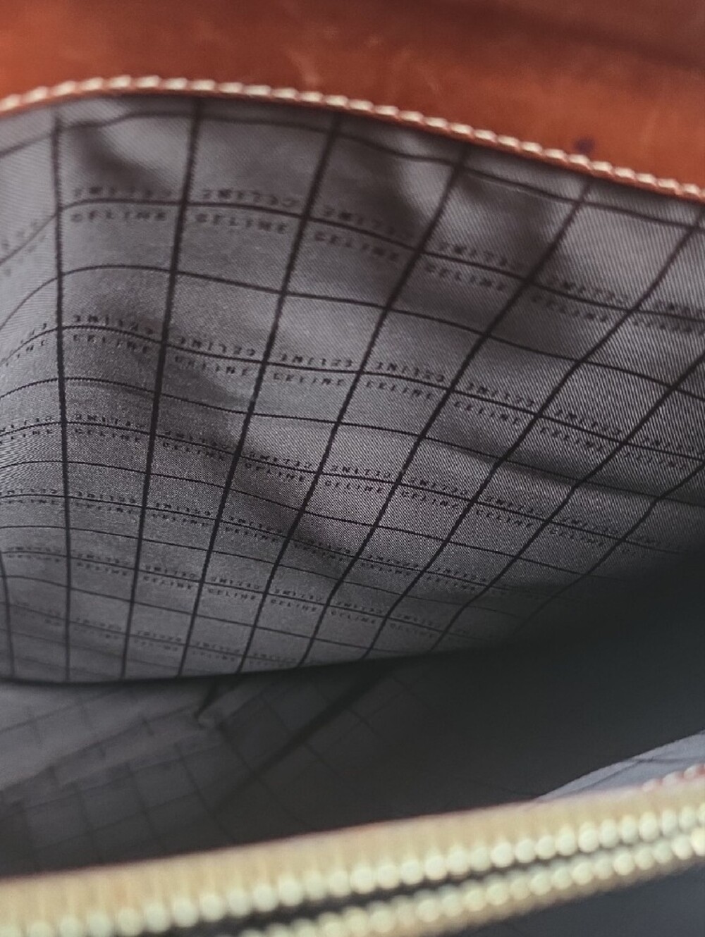 Celine Brown Monogram Tote Bag - Picture 6 of 14